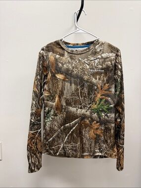 Field & Stream Long-Sleeve Realtree Camo Crewneck - Brown, Green